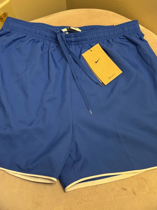 Nike Pants - Nike Royal Blue Dri-FIT Women's Athletic Shorts with White Trim